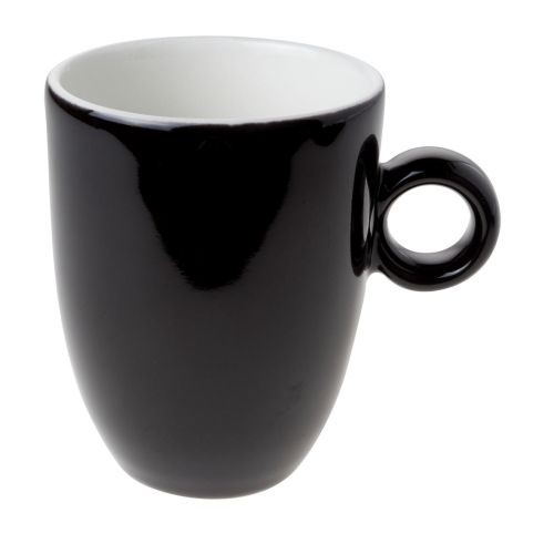 Schwarze Tasse Bola bedrucken lassen